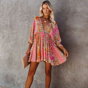Paisley Babydoll dress